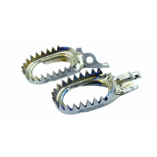 Repose pieds TITANE SCAR anti-boue KXF 06-2025