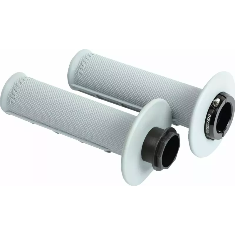 poignées RENTHAL MX Lock-On soft - semi-gaufré gris G234