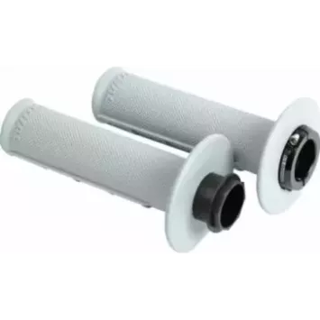 poignées RENTHAL MX Lock-On soft - semi-gaufré gris G234