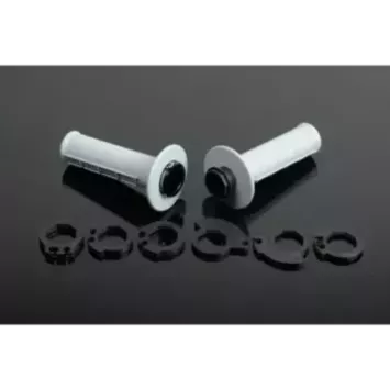 poignées RENTHAL MX Lock-On soft - semi-gaufré gris G234
