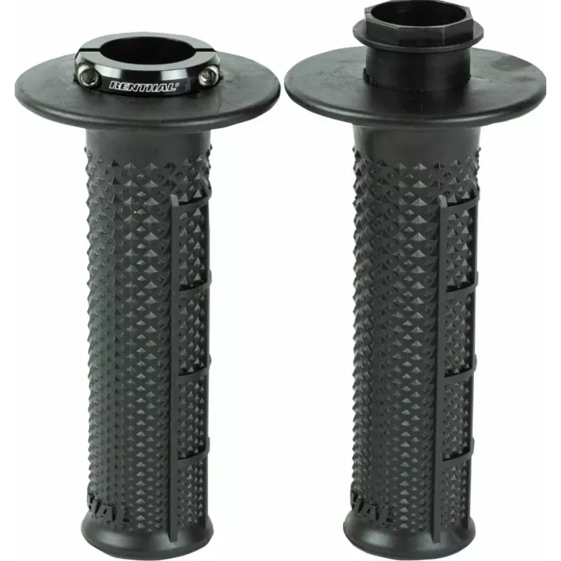 Poignées RENTHAL MX Lock-On R-Works - semi-gaufré couleur Noir G239