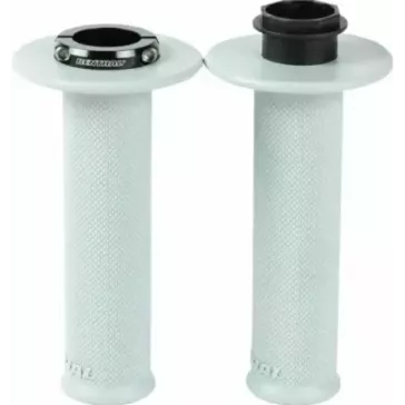 poignées RENTHAL MX Lock-On soft - carreaux-G232 - couleur Blanc