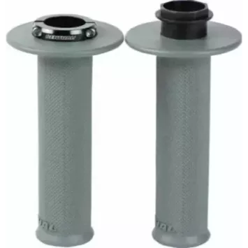 Poignées RENTHAL MX Lock-On Medium - Carreaux - G233 - couleur Noir/gris