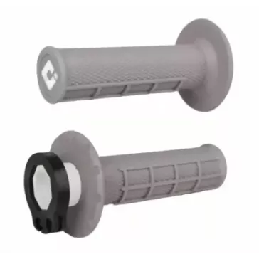 poignées ODI V2 LOCK ON half grip gris