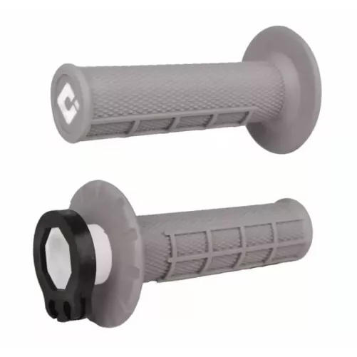 poignées ODI V2 LOCK ON half grip gris