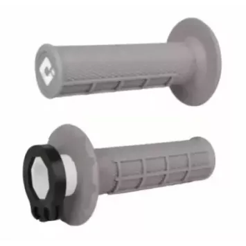 poignées ODI V2 LOCK ON half grip gris