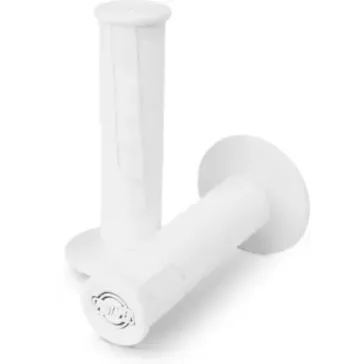 poignées PRO TAPER CLAMP ON 1/2 waffle blanc