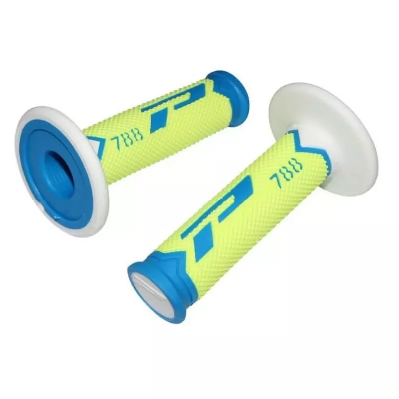 poignées PRO GRIP 788 bleu jaune fluo blanc