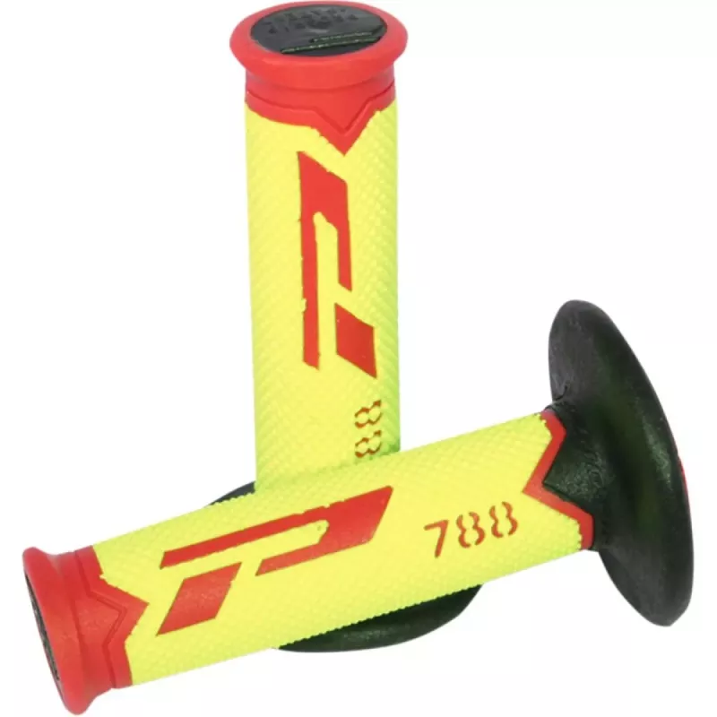 poignées PRO GRIP 788 noir jaune rouge