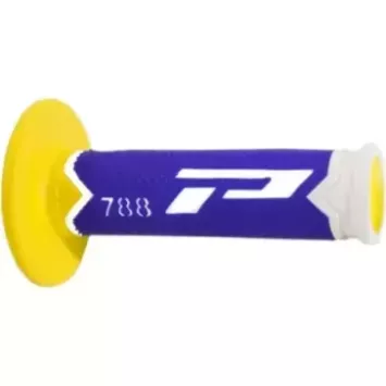 poignées PRO GRIP 788 bleu jaune blanc