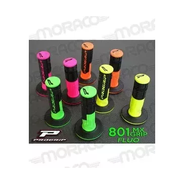 poignées PRO GRIP 801 fluo / noir (4 coloris)