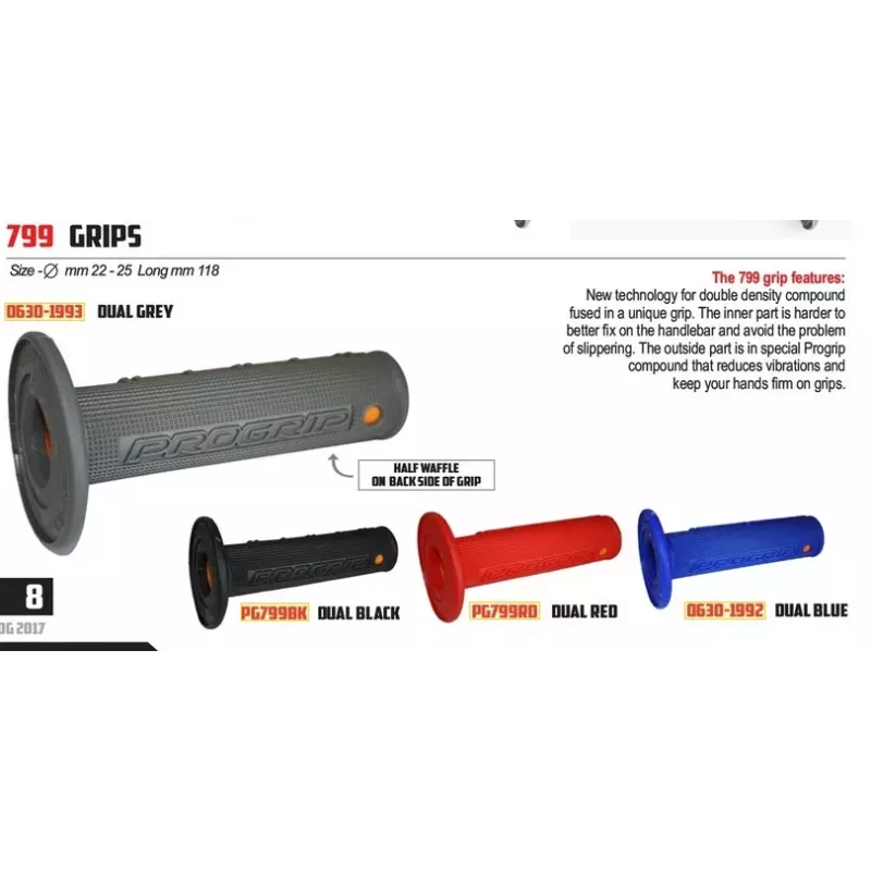poignées PRO GRIP 799 (4 coloris) 19.00