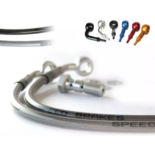 Durite embrayage Aviation SPEEDBRAKES carbone/raccord or