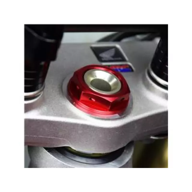Ecrou de colonne de direction SCAR rouge Honda CRF250/450R