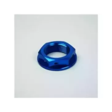 Ecrou de colonne de direction SCAR bleu Yamaha YZ80/85