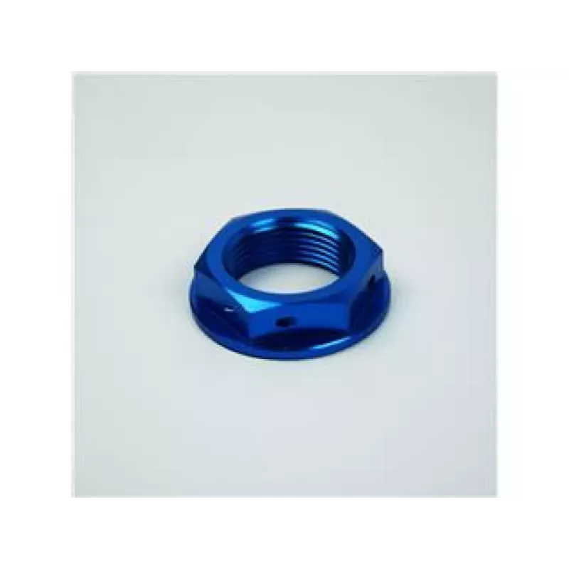 Ecrou de colonne de direction SCAR bleu Yamaha YZ80/85