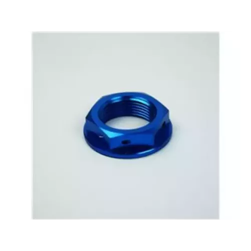 Ecrou de colonne de direction SCAR bleu Yamaha YZ80/85