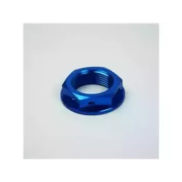 Ecrou de colonne de direction SCAR bleu Yamaha YZ80/85