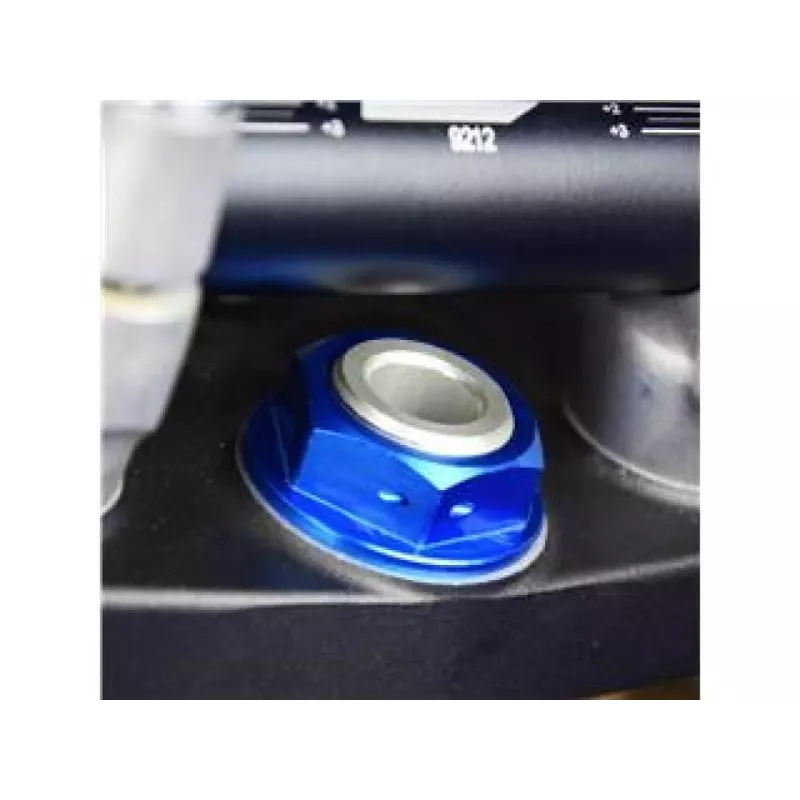 Ecrou de colonne de direction SCAR bleu Kawasaki KX250F