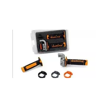 Poignée de gaz DOMINO KRK EVO orange KTM Husqvarna 2004-2015