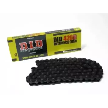 Chaîne de transmission D.I.D 420 D noir/noir 130 maillons