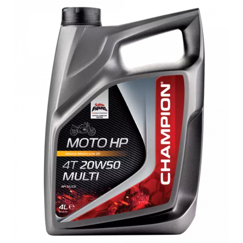 Huile moteur 4T Champion Moto HP 20w50 4 litres