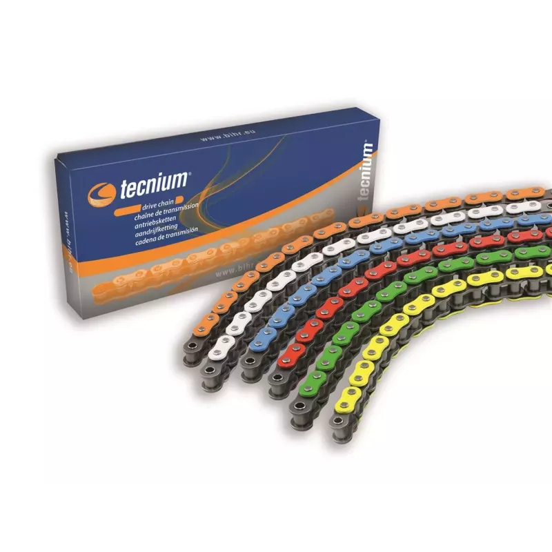 chaine TECNIUM 420 SV rouge fluo 140 maillons