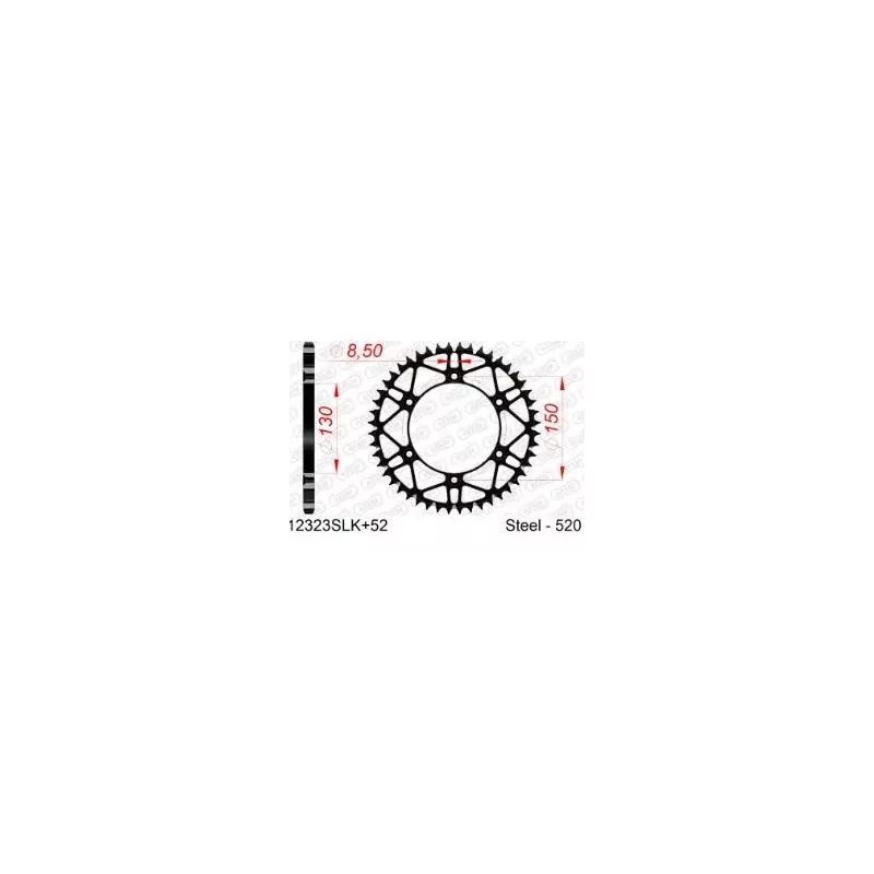 Couronne acier AFAM YAMAHA YZ/F 99-25