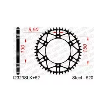 Couronne acier AFAM YAMAHA YZ/F 99-25