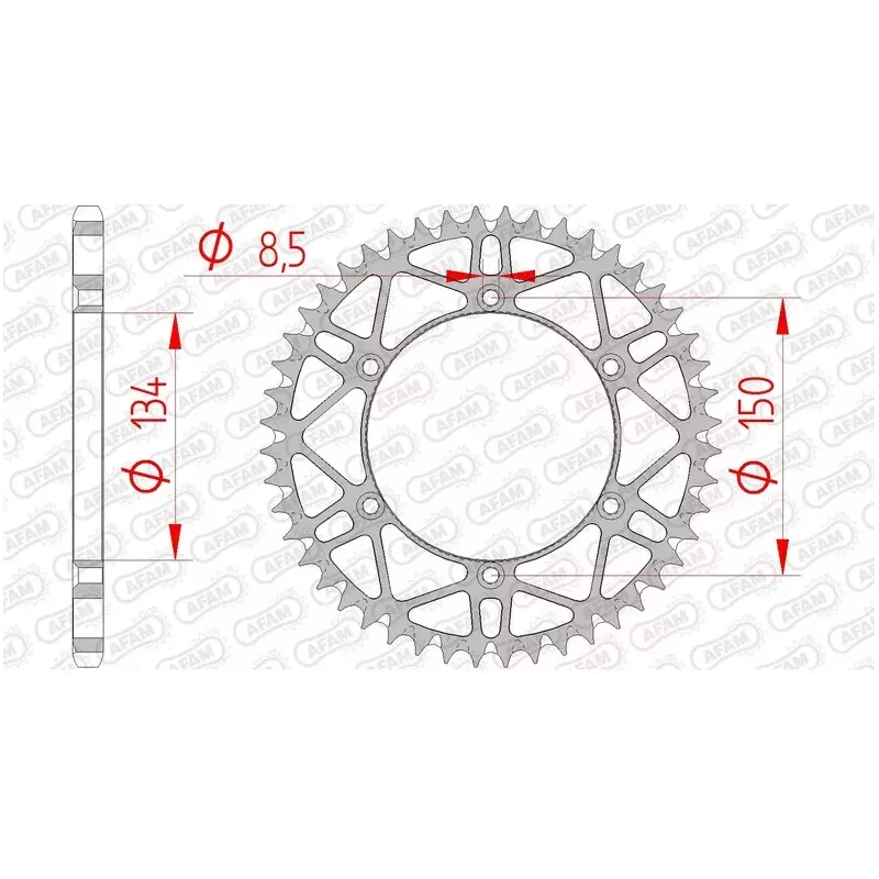 Couronne AFAM acier anti-boue KX/F