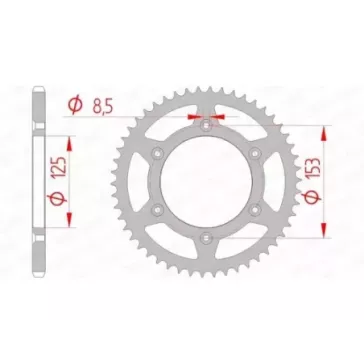 couronne acier HONDA CR/F 84-24 AFAM