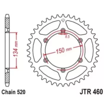 couronne acier KAWASAKI KX/F JT SPROCKET 34.90