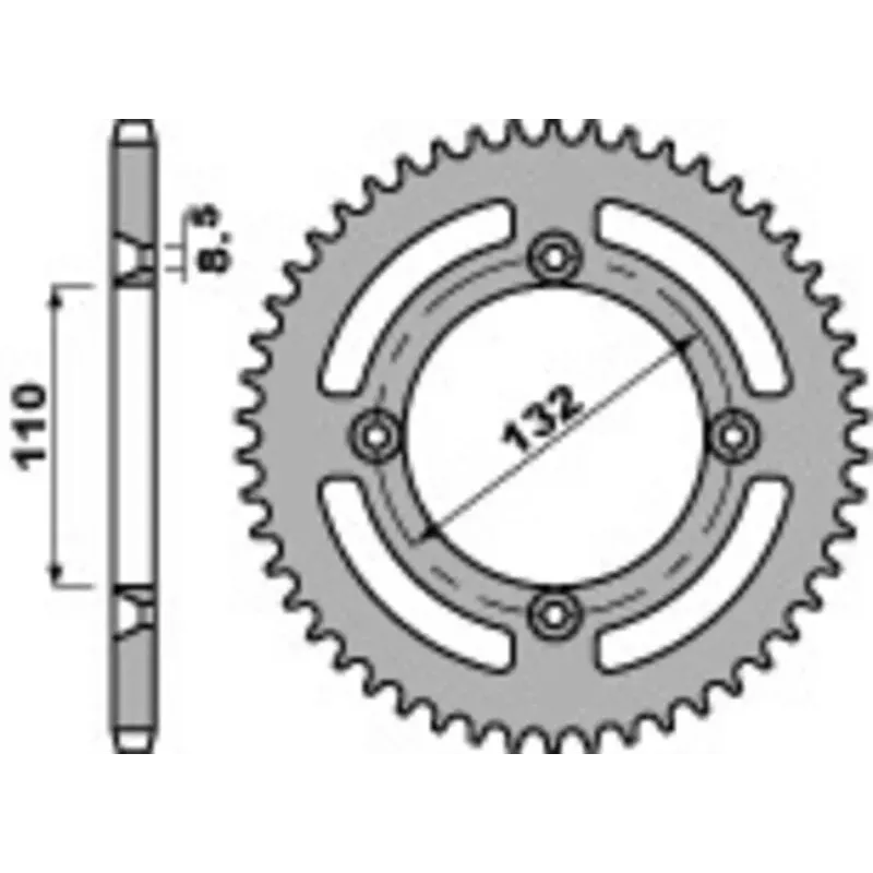couronne PBR acier 85 SX 04-25, 85 TC 14- 25, 85 MC 21-25 DESTOCKAGE
