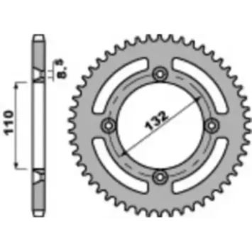 couronne PBR acier 85 SX 04-25, 85 TC 14- 25, 85 MC 21-25 DESTOCKAGE
