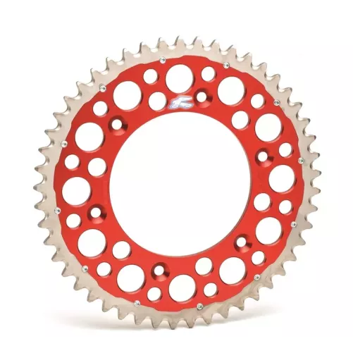 Couronne RENTHAL Twinring CR/F 87-25 ROUGE