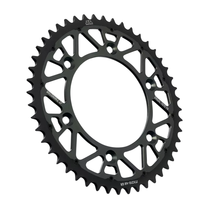 Couronne JT SPROCKET bi metal SX/F 84-25 HVA 14-25, GASGAS 21-25 gris noir