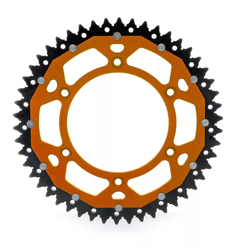 couronne alu/acier ART KTM 85 SX orange noir
