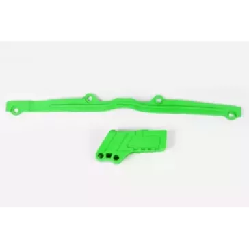 Kit patin bras oscillant + guide chaine UFO KAWASAKI 125 & 250 KX 03-08