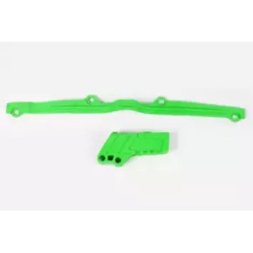 Kit patin bras oscillant + guide chaine UFO KAWASAKI 125 & 250 KX 03-08