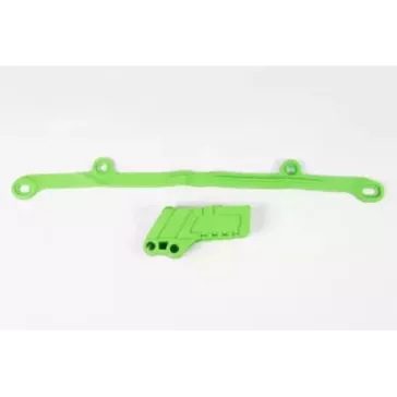 Kit patin bras oscillant + guide chaine UFO KAWASAKI 250 KXF 04-05
