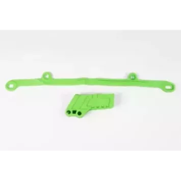 Kit patin bras oscillant + guide chaine UFO KAWASAKI 250 KXF 04-05