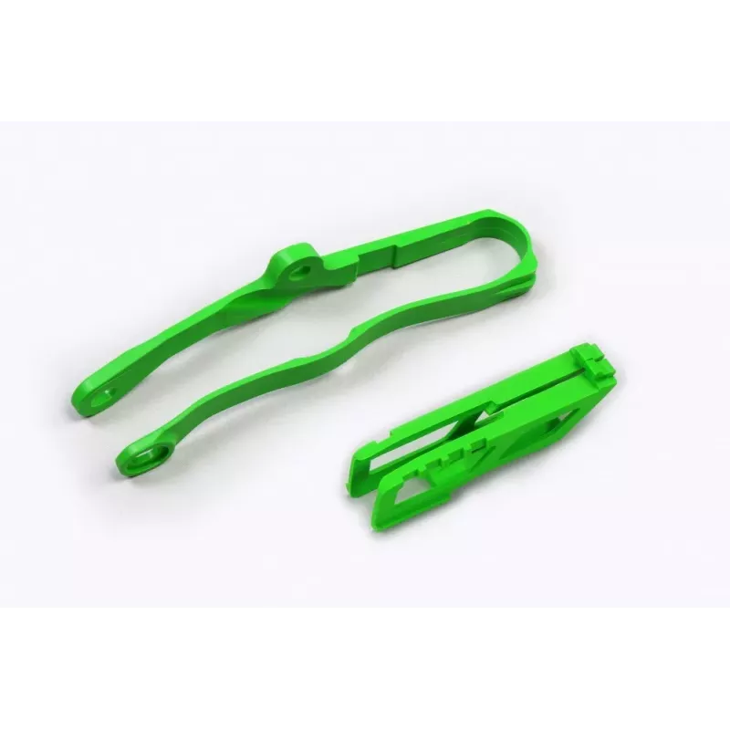 Kit patin bras oscillant + guide chaine UFO KAWASAKI KXF 19-24