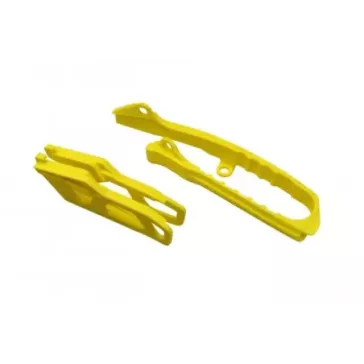 Kit patin bras oscillant + guide chaine UFO SUZUKI 250 RMZ 19-23 450 RMZ 18-23