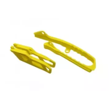 Kit patin bras oscillant + guide chaine UFO SUZUKI 250 RMZ 19-23 450 RMZ 18-23
