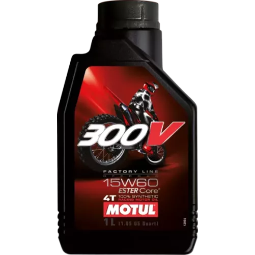 huile MOTUL 300V FACTORY line off road 15w60 100% synthèse 4L