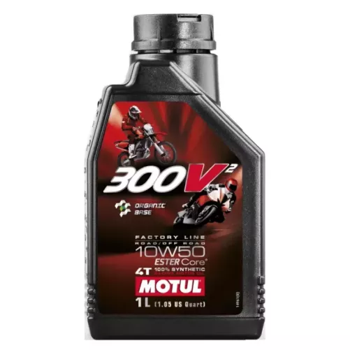 huile MOTUL 300V FACTORY line off road 10w50 100% synthèse 1L