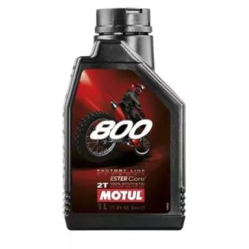 huile 2T MOTUL 800 FACTORY line off road 100% synthèse 1L