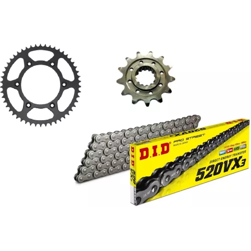 kit chaine 4MX DID VX3 250 CR 88-07, 450 CRF 04-26