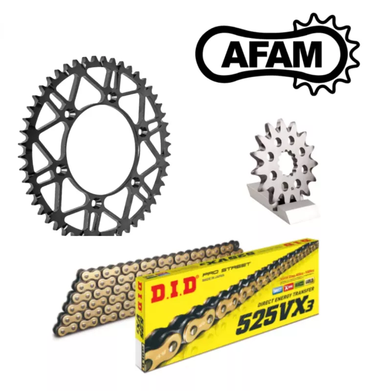 Kit Chaîne Spécial SABLE/BOUE KTM 125 à 500 1998/2025 - GASGAS 2021/2025 - HUSQVARNA 2014-2025