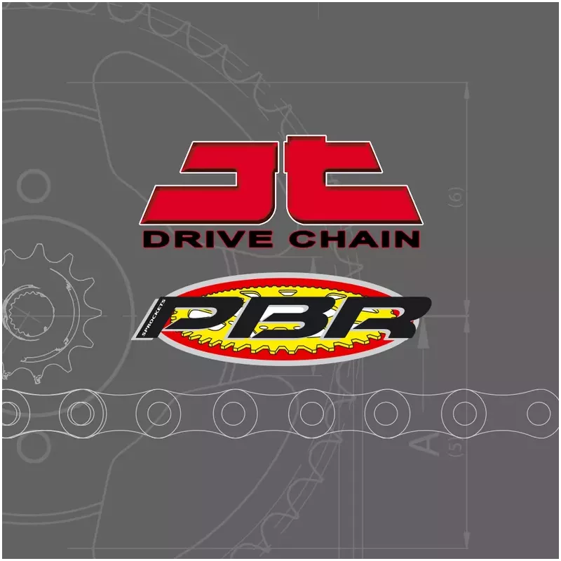 kit chaine JT SPROCKET 125 RM 1977-2008